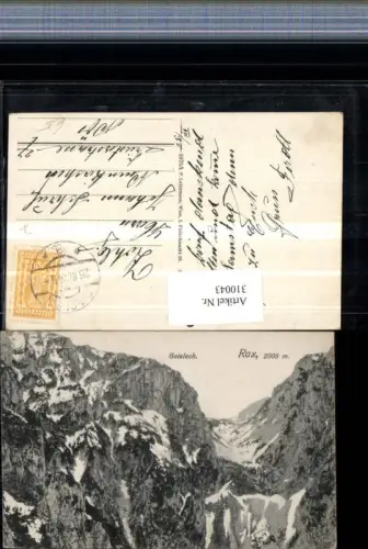 310043,Rax Gaisloch b. Reichenau Bergkulisse