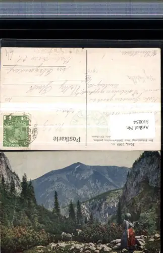 310054,Rax Schneeberg vom Gaislochgraben b. Reichenau Bergkulisse