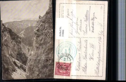 310066,Rax Großes Höllental am Gustav Jahnsteig b. Reichenau Bergkulisse