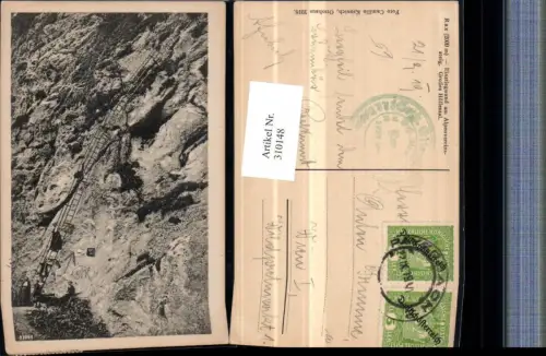 310148,Rax Großes Höllental Einstiegswand am Alpenvereinssteig b. Reichenau Leiter