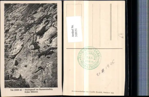 310151,Rax Großes Höllental Einstiegswand am Alpenvereinssteig b. Reichenau Leiter