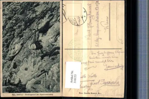 310153,Rax Einstiegswand am Alpenvereinssteig b. Reichenau Leiter