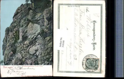 310180,Rax Teufelsbadstubensteig b. Reichenau Große Leiter Bergsteiger