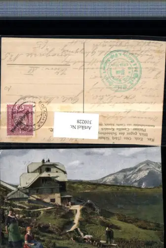 310228,Rax Erzherzog Otto Schutzhaus Berghütte b. Reichenau geg. Schneeberg Bergkulisse