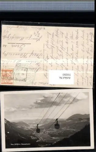 310265,Rax Raxseilbahn Seilbahn geg. Reichenau Totale