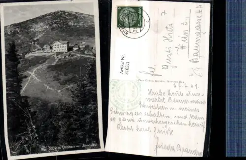 310321,Rax Ottohaus Berghütte m. Jakobskogel b. Reichenau
