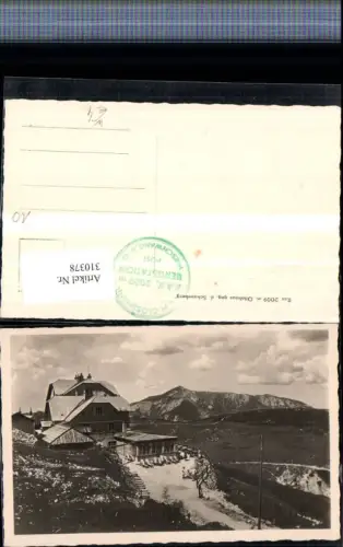 310378,Rax Ottohaus Berghütte geg. Schneeberg Bergkulisse b. Reichenau