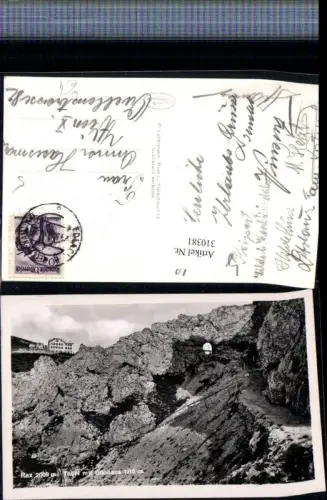 310381,Rax Thörl m. Ottohaus Berghütte b. Reichenau