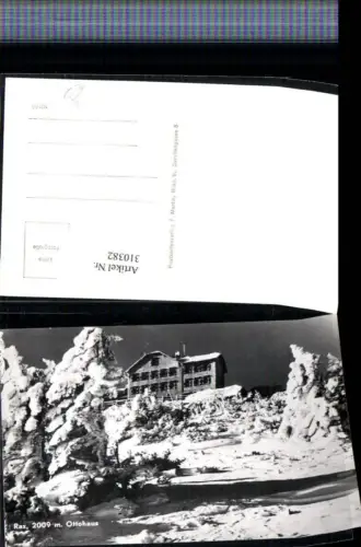 310382,Rax Ottohaus Berghütte b. Reichenau Winterbild