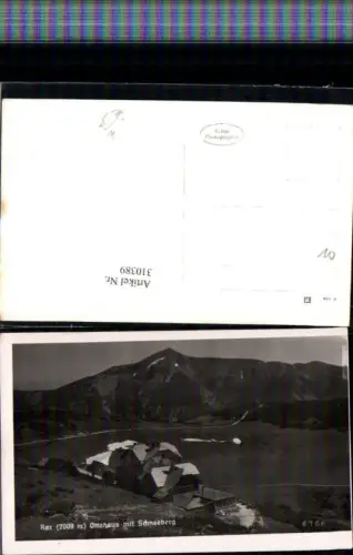 310389,Rax Ottohaus Berghütte m. Schneeberg Bergkulisse b. Reichenau