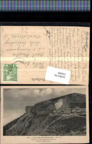 310409,Rax Erzherzog Otto-Schutzhaus Berghütte b. Reichenau