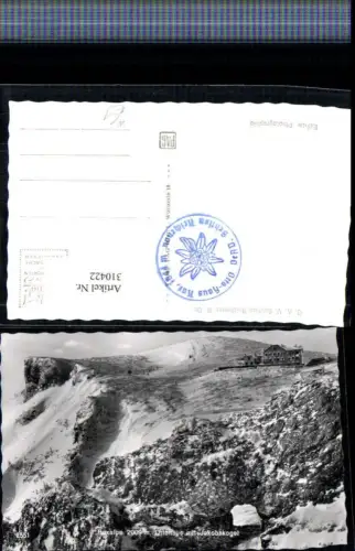 310422,Raxalpe Ottohaus Berghütte m. Jakobskogel b. Reichenau Winterbild