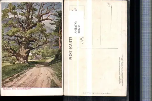 310733,Künstler AK Hugo Darnaut Reichenau an d. Rax Eiche im Steinhofgraben