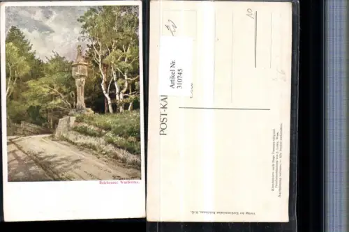 310745,Künstler AK Hugo Darnaut Reichenau an d. Rax Wartkreuz Bildstock