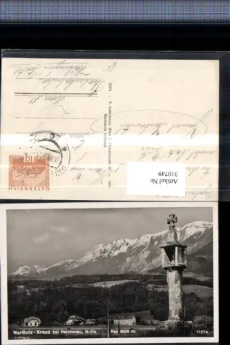 310749,Wartholz-Kreuz Bildstock b. Reichenau an d. Rax Bergkulisse