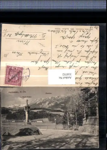 310752,Reichenau an d. Rax Wartholz-Kreuz Bildstock Bergkulisse pub Julius Seiser 5226