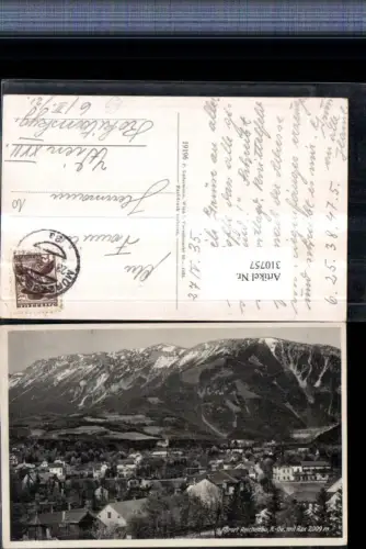 310757,Reichenau an d. Rax Teilansicht m. Rax Bergkulisse