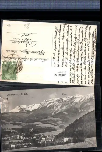 310763,Reichenau an d. Rax Teilansicht m. Rax Bergkulisse pub Julius Seiser 3955
