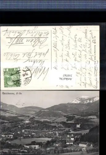 310767,Reichenau an d. Rax Teilansicht Bergkulisse