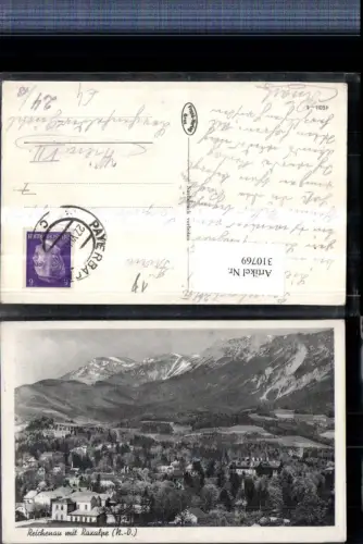310769,Reichenau an d. Rax Teilansicht m. Raxalpe Bergkulisse