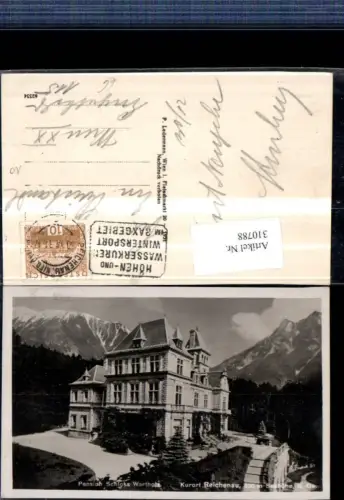 310788,Reichenau an d. Rax Pension Schloss Wartholz Bergkulisse