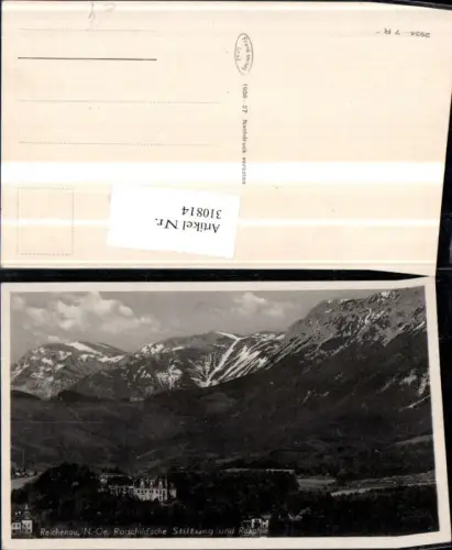 310814,Reichenau an d. Rax Rothschild'sche Stiftung m. Raxalpe Bergkulisse