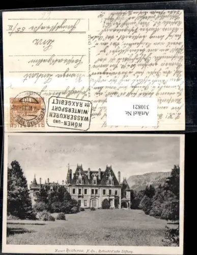 310821,Reichenau an d. Rax Rothschild'sche Stiftung pub P. Ledermann 27145