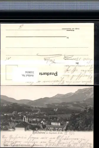 310834,Reichenau an d. Rax Teilansicht Kirche Bergkulisse
