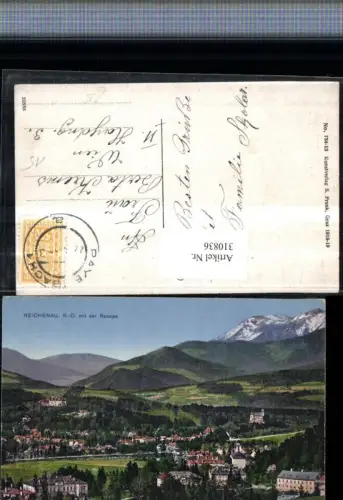 310836,Reichenau an d. Rax Totale m. Raxalpe Bergkulisse