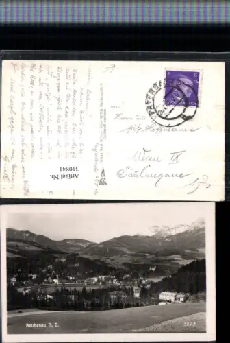 310841,Reichenau an d. Rax Totale Bergkulisse