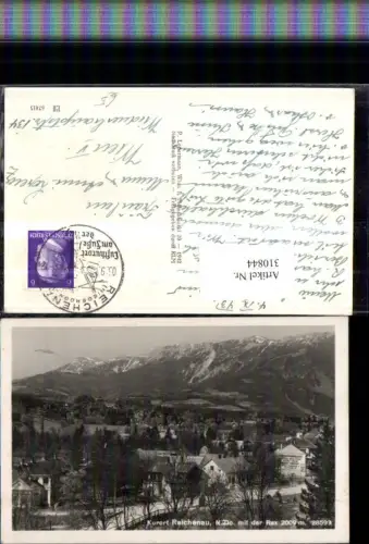 310844,Reichenau an d. Rax Teilansicht m. Rax Bergkulisse