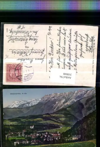 310848,Reichenau an d. Rax Teilansicht Bergkulisse