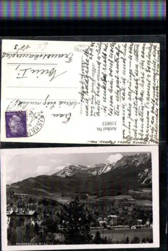 310853,Reichenau an d. Rax Teilansicht m. Raxalpe Bergkulisse