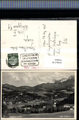 310864,Reichenau an d. Rax Totale m. Rax Bergkulisse