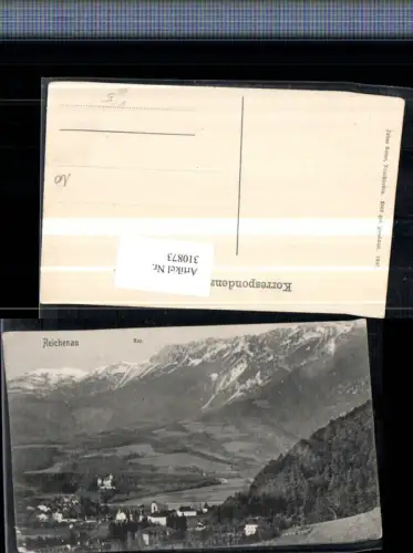 310873,Reichenau an d. Rax Teilansicht m. Rax Bergkulisse pub Julius Seiser 2362