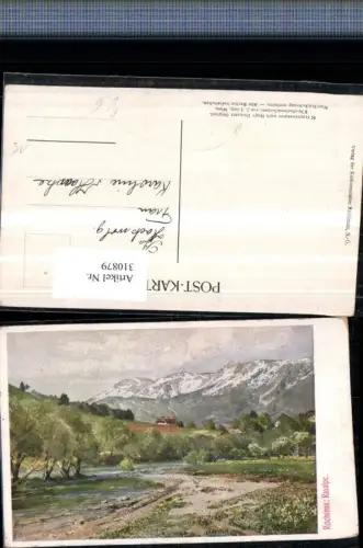 310879,Künstler AK Hugo Darnaut Reichenau an d. Rax Raxalpe Bergkulisse