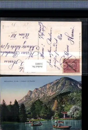 310893,Reichenau an d. Rax Kurteich Ruderboote m. Feuchter