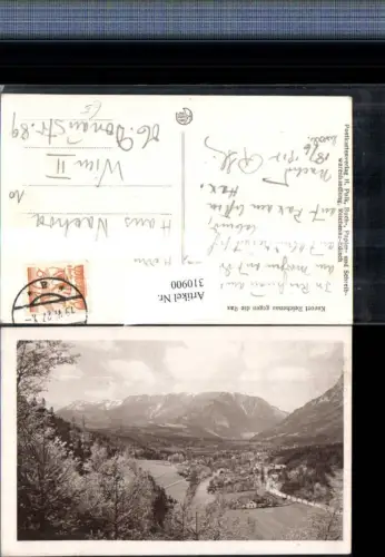 310900,Reichenau an d. Rax Totale geg. Rax Bergkulisse pub Kilophot