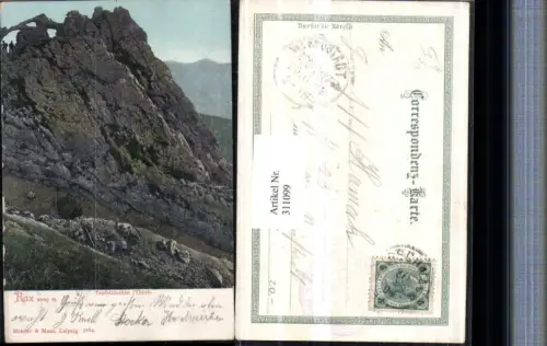 311099,Rax Teufelslucken Thörl b. Reichenau Bergkulisse