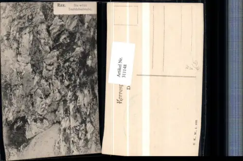 311148,Rax Teufelsbadstube b. Reichenau pub B.K.W.I. 1095