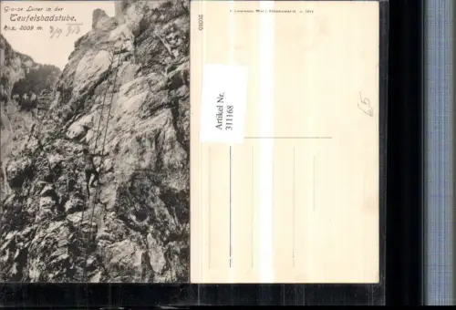 311168,Rax Große Leiter in d. Teufelsbadstube b. Reichenau Bergsteiger
