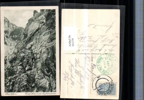 311174,Rax Große Leiter in d. Teufelsbadstube b. Reichenau Bergsteiger