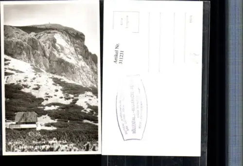 311231,Raxalpe Seehütte b. Reichenau geg. Preinerwand Bergkulisse