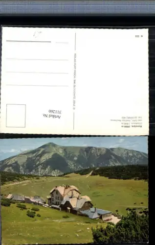 311260,Raxalpe Ottohaus Berghüte b. Reichenau Bergkulisse