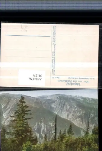 311274,Schneeberg Rax von d. Schönleiten b. Reichenau Bergkulisse
