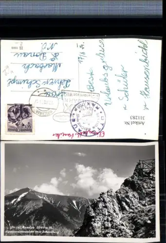 311283,Raxalpe Alpenvereinsaussicht b. Reichenau m. Schneeberg Bergkulisse