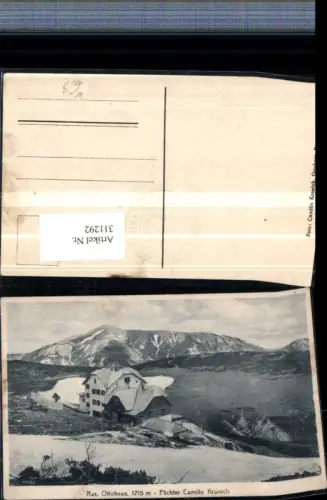 311292,Rax Ottohaus Berghütte b. Reichenau Bergkulisse
