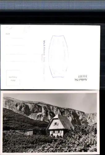 311337,Raxalpe Seehütte Berghütte b. Reichenau geg. Lechnermauern Bergkulisse