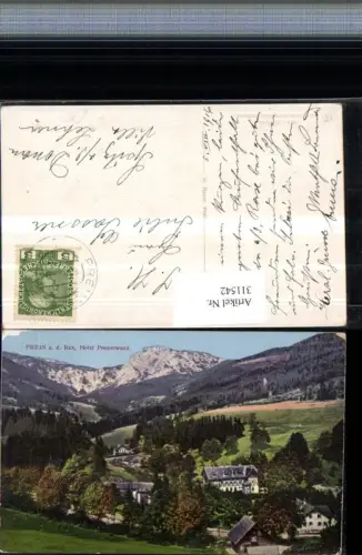 311542,Prein an d. Rax Hotel Preinerwand Bergkulisse