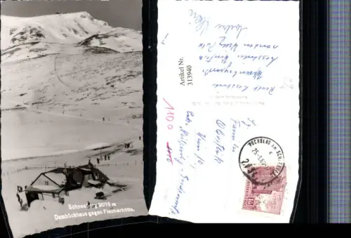 313940,Schneeberg Damböckhaus Berghütte b. Puchberg geg. Fischerhütte Winterbild
